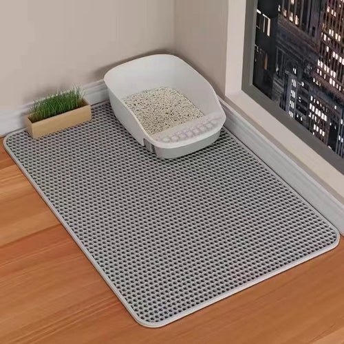 Double-Layer Cat Litter Mat