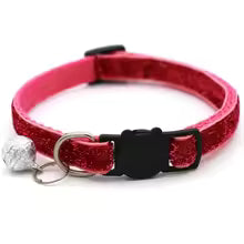 Adjustable Colorful Cat Collar with Bell