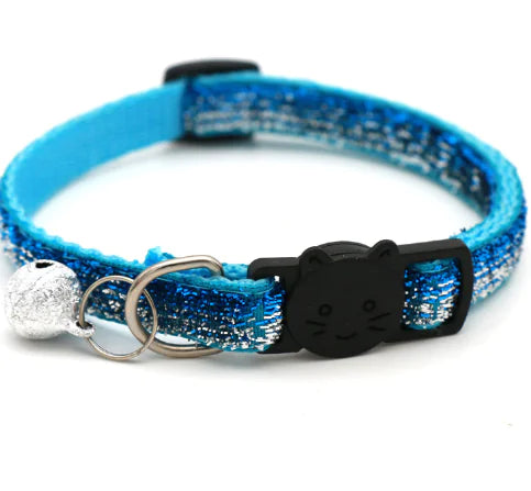 Adjustable Colorful Cat Collar with Bell